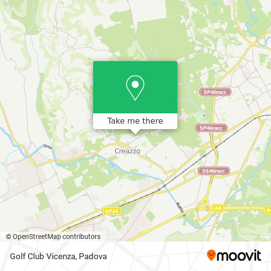 Golf Club Vicenza map