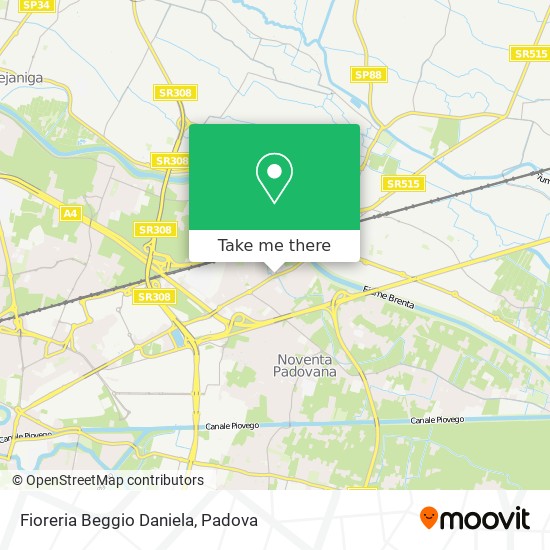 Fioreria Beggio Daniela map