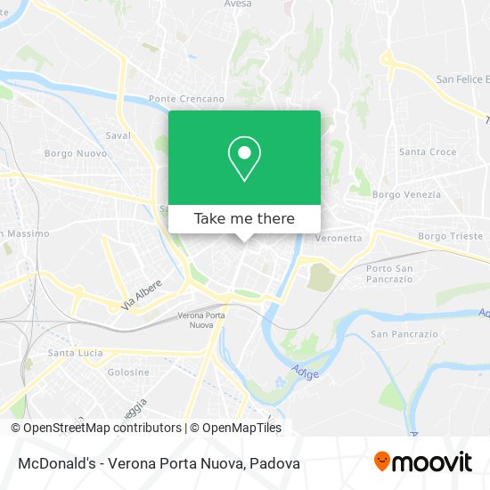 McDonald's - Verona Porta Nuova map