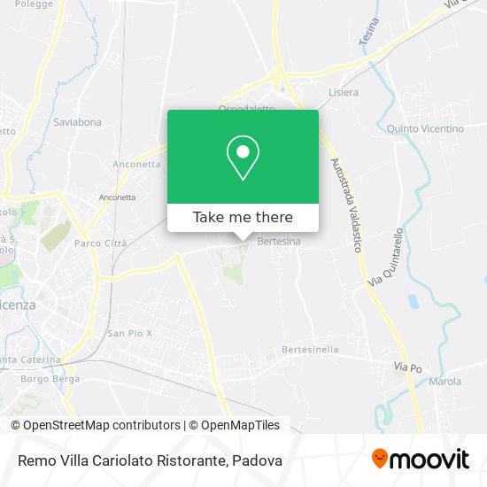 Remo Villa Cariolato Ristorante map