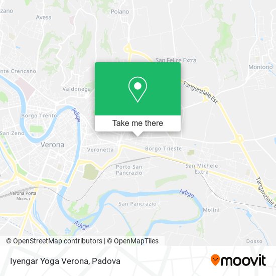 Iyengar Yoga Verona map