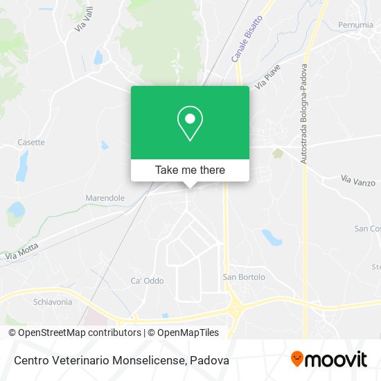 Centro Veterinario Monselicense map