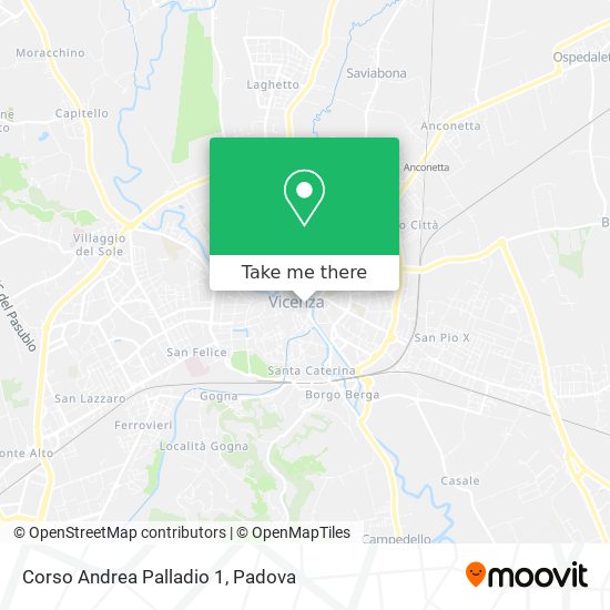 Corso Andrea Palladio  1 map