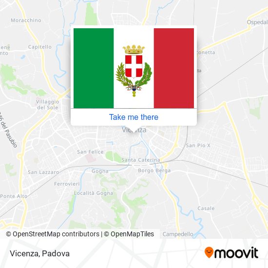 Vicenza map