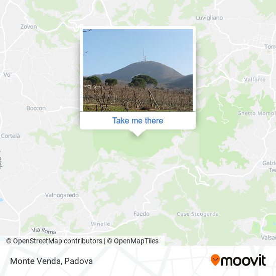 Monte Venda map