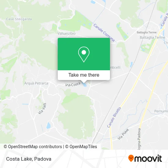 Costa Lake map