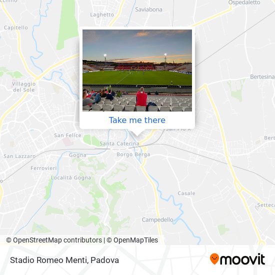 Stadio Romeo Menti map