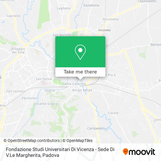 Fondazione Studi Universitari Di Vicenza - Sede Di V.Le Margherita map