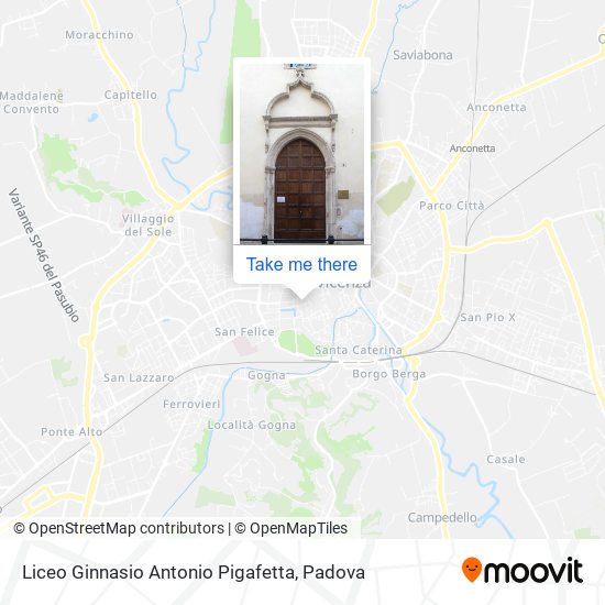 Liceo Ginnasio Antonio Pigafetta map