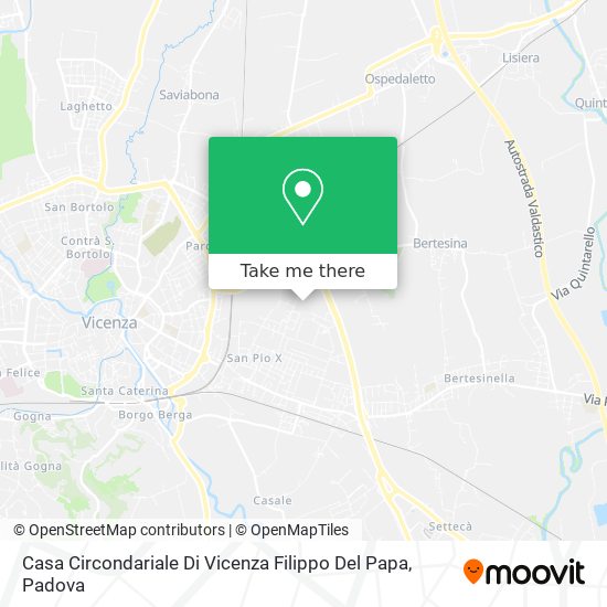 Casa Circondariale Di Vicenza Filippo Del Papa map