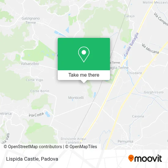 Lispida Castle map