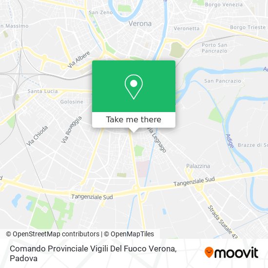 Comando Provinciale Vigili Del Fuoco Verona map