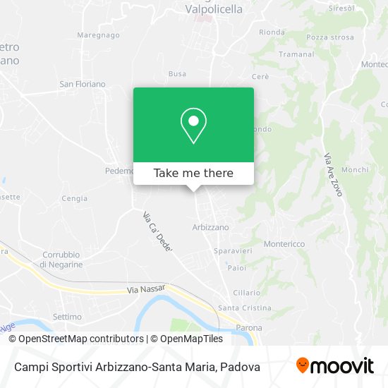 Campi Sportivi Arbizzano-Santa Maria map