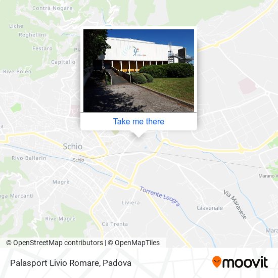 Palasport Livio Romare map