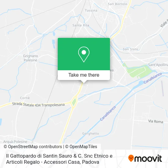 Il Gattopardo di Santin Sauro & C. Snc Etnico e Articoli Regalo - Accessori Casa map