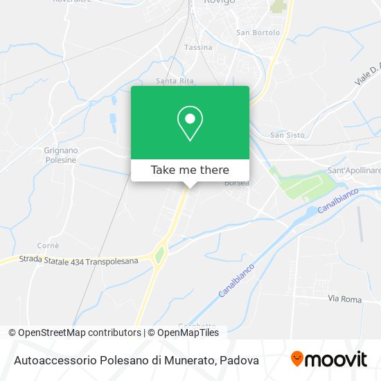Autoaccessorio Polesano di Munerato map