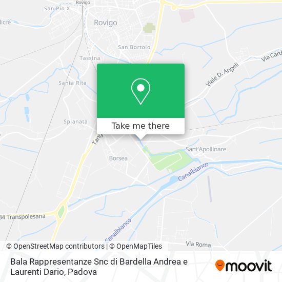 Bala Rappresentanze Snc di Bardella Andrea e Laurenti Dario map