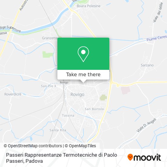 Passeri Rappresentanze Termotecniche di Paolo Passeri map