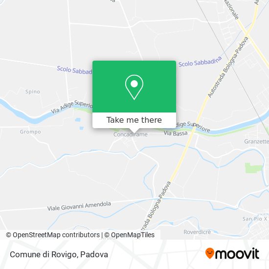 Comune di Rovigo map