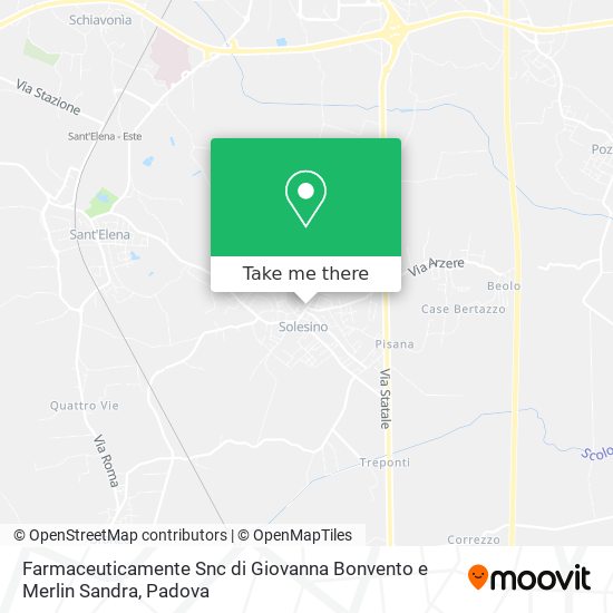 Farmaceuticamente Snc di Giovanna Bonvento e Merlin Sandra map