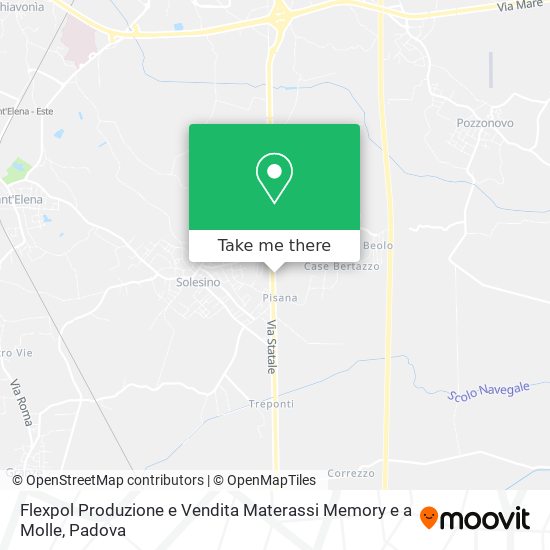 Flexpol Produzione e Vendita Materassi Memory e a Molle map