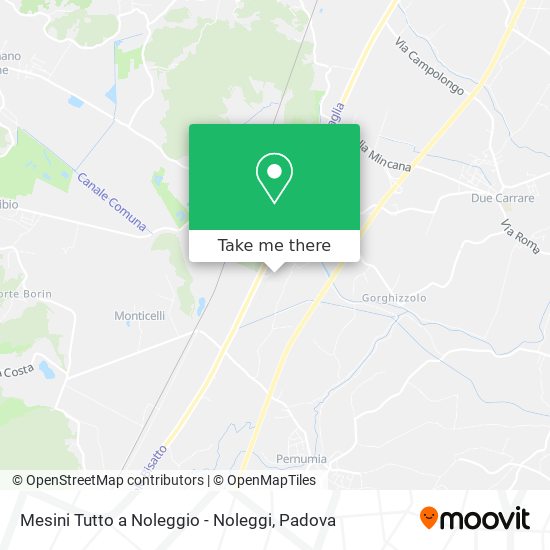 Mesini Tutto a Noleggio - Noleggi map