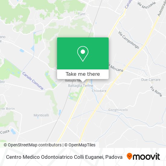 Centro Medico Odontoiatrico Colli Euganei map