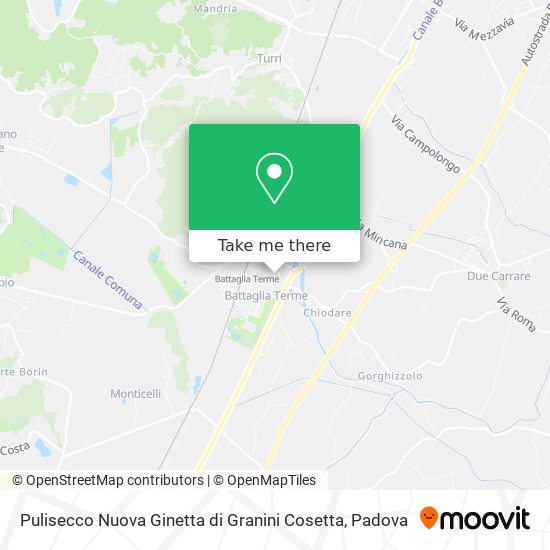 Pulisecco Nuova Ginetta di Granini Cosetta map