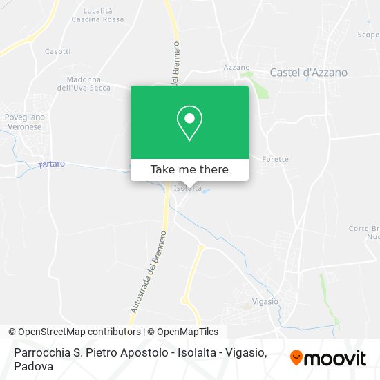 Parrocchia S. Pietro Apostolo - Isolalta - Vigasio map
