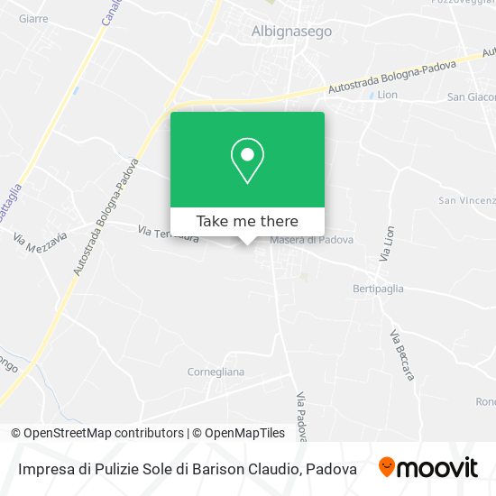 Impresa di Pulizie Sole di Barison Claudio map