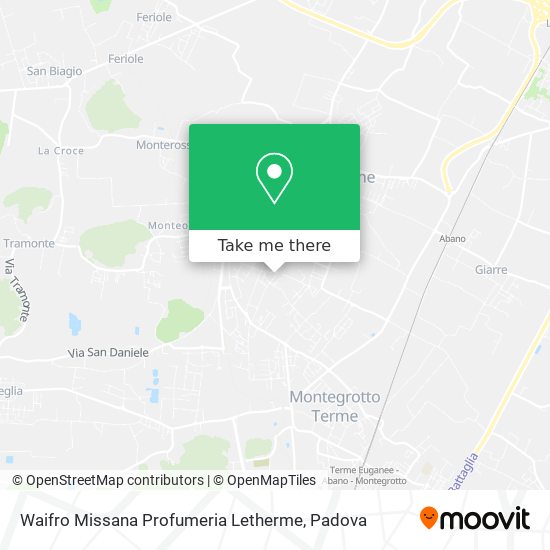 Waifro Missana Profumeria Letherme map