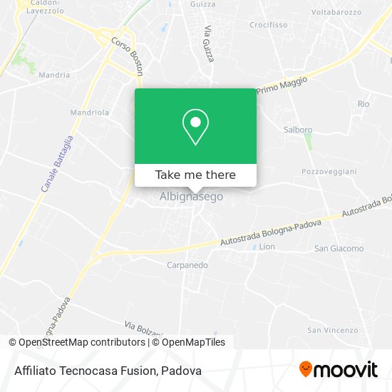 Affiliato Tecnocasa Fusion map