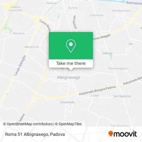 Roma 51 Albignasego map