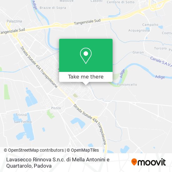 Lavasecco Rinnova S.n.c. di Mella Antonini e Quartarolo map