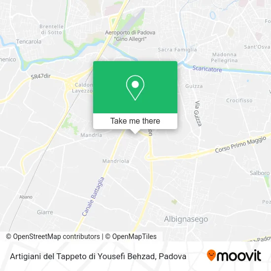 Artigiani del Tappeto di Yousefi Behzad map
