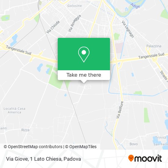 Via Giove, 1 Lato Chiesa map