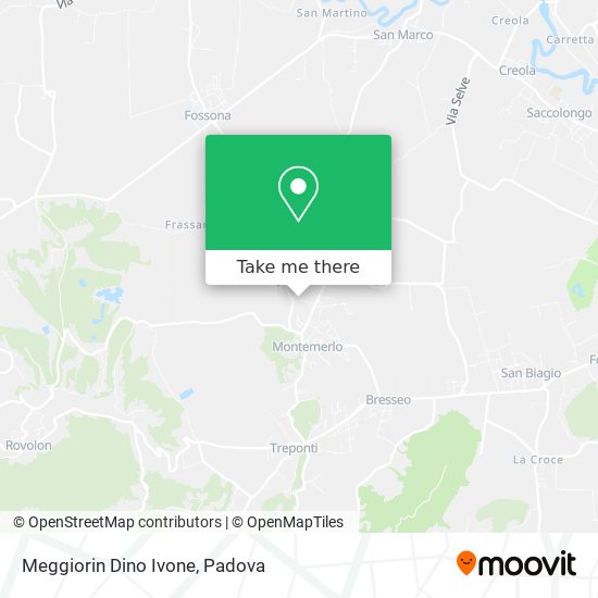 Meggiorin Dino Ivone map
