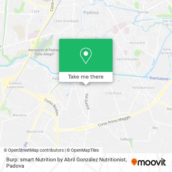 Burp: smart Nutrition by Abril González Nutritionist map