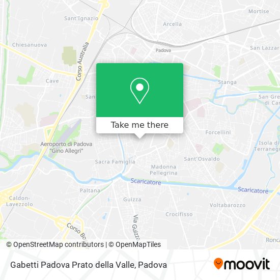 Gabetti Padova Prato della Valle map