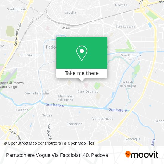 Parrucchiere Vogue Via Facciolati 40 map