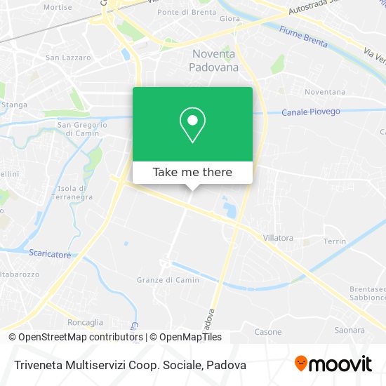 Triveneta Multiservizi Coop. Sociale map