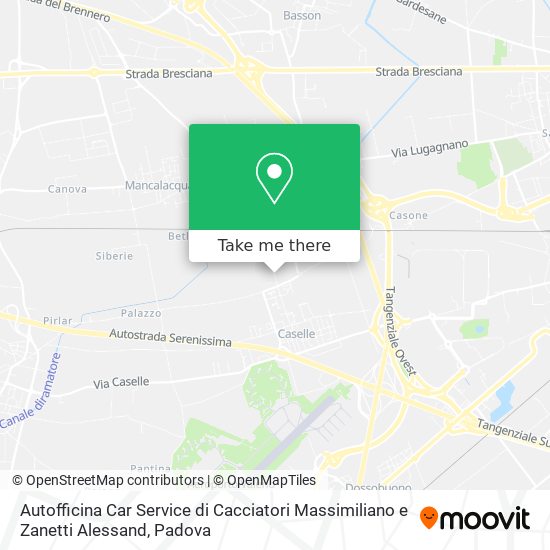 Autofficina Car Service di Cacciatori Massimiliano e Zanetti Alessand map