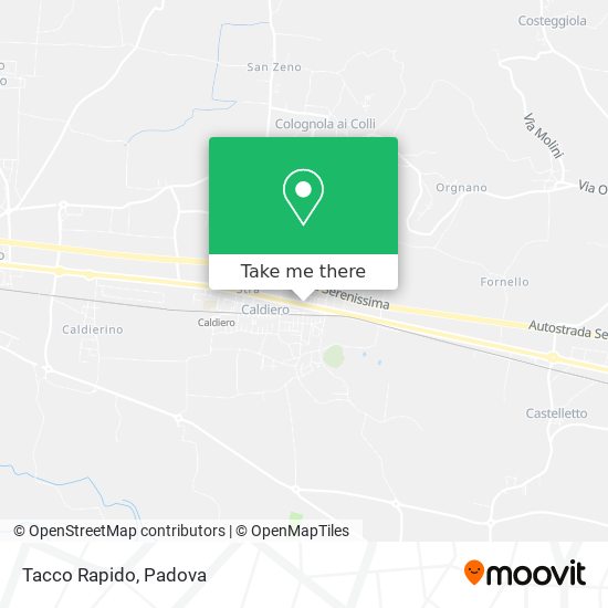 Tacco Rapido map