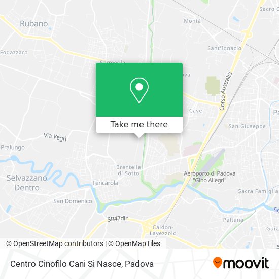 Centro Cinofilo Cani Si Nasce map