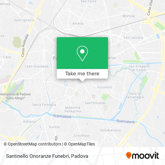 Santinello Onoranze Funebri map