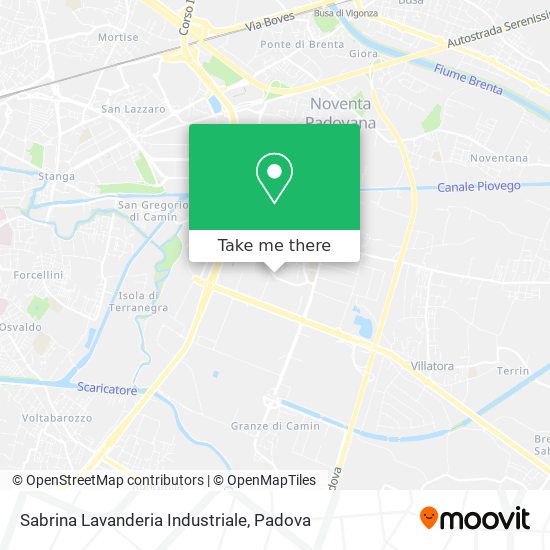 Sabrina Lavanderia Industriale map