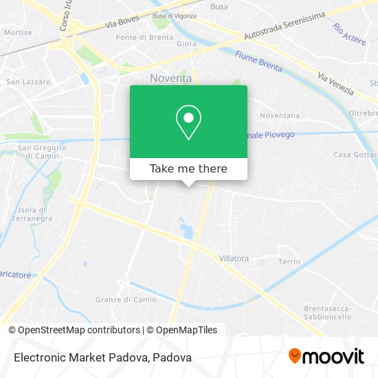 Electronic Market Padova map