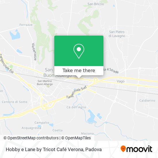 Hobby e Lane by Tricot Café Verona map