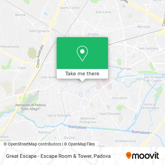 Great Escape - Escape Room & Tower map
