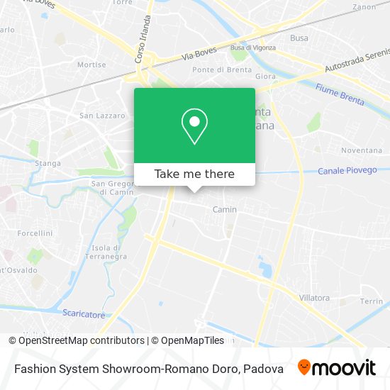 Fashion System Showroom-Romano Doro map